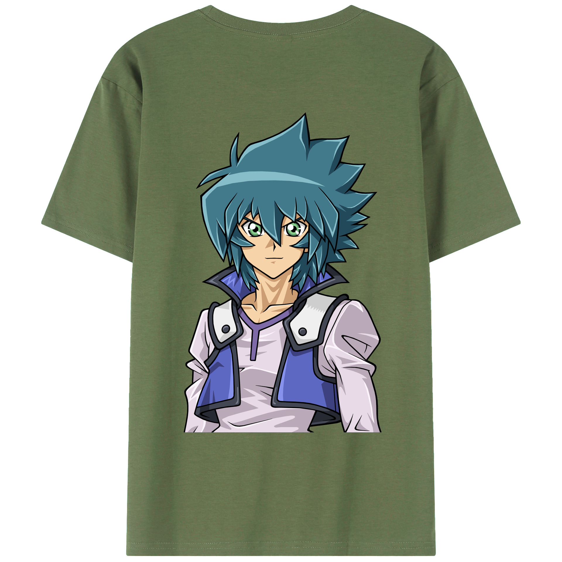 （画像用） 遊☆戯☆王 Yu-Gi-Oh! 綿100％ メンズ半袖Tシャツ（バックプリント） 通気性